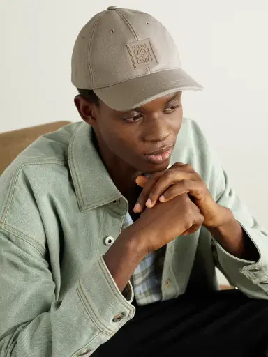Loewe Logo-Appliquéd Cotton-Canvas Baseball Cap - Men | Thumbnail 2