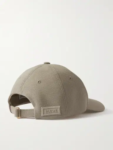 Loewe Logo-Appliquéd Cotton-Canvas Baseball Cap - Men | Thumbnail 3