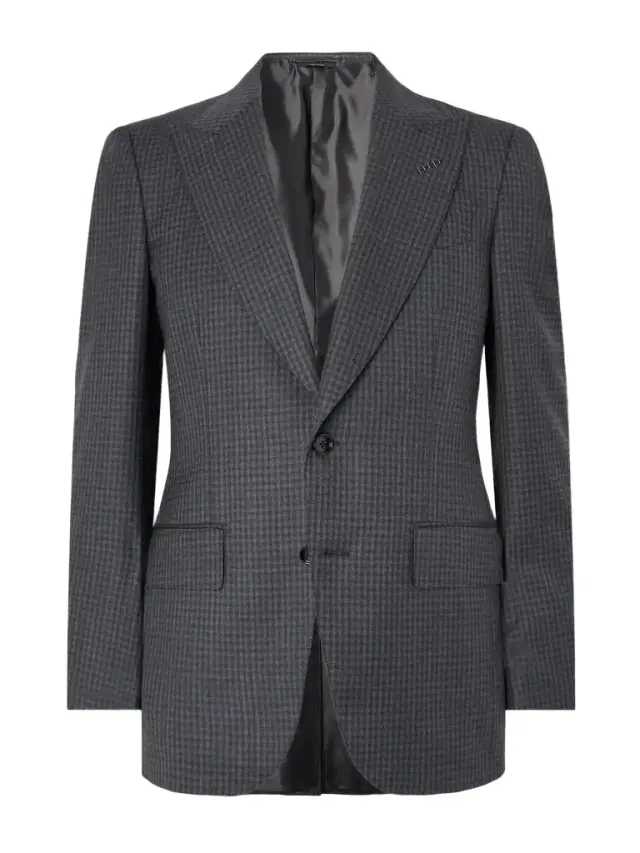 Tom Ford Checked Wool Suit Jacket - Men