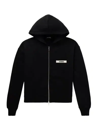 Jacquemus Logo-Embroidered Cotton-Jersey Zip-Up Hoodie - Men | Thumbnail 1 Jacquemus Logo-Embroidered Cotton-Jersey Zip-Up Hoodie - Men | Thumbnail 1
