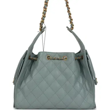 Chanel Chanel Small 25 Hobo Bag Green Caviar Antique Gold Hardware | Thumbnail 4 Chanel Chanel Small 25 Hobo Bag Green Caviar Antique Gold Hardware | Thumbnail 4