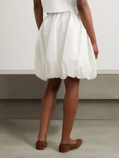 Alaïa Gathered Cotton-poplin Mini Skirt | Thumbnail 4 Alaïa Gathered Cotton-poplin Mini Skirt | Thumbnail 4