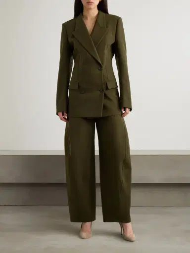 Alaïa Cotton-poplin Barrel-leg Pants | Thumbnail 2 Alaïa Cotton-poplin Barrel-leg Pants | Thumbnail 2