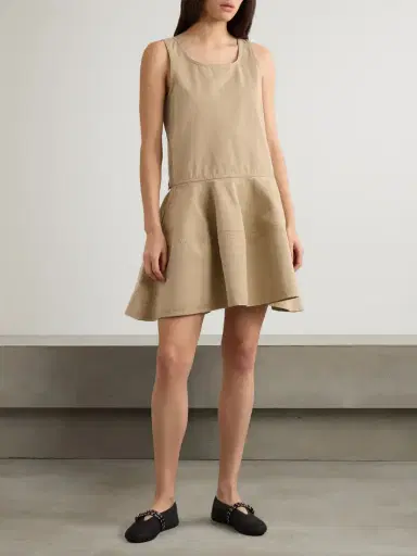 Alaïa Tiered Denim Mini Dress | Thumbnail 2 Alaïa Tiered Denim Mini Dress | Thumbnail 2
