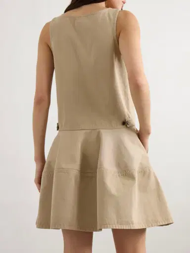 Alaïa Tiered Denim Mini Dress | Thumbnail 3 Alaïa Tiered Denim Mini Dress | Thumbnail 3