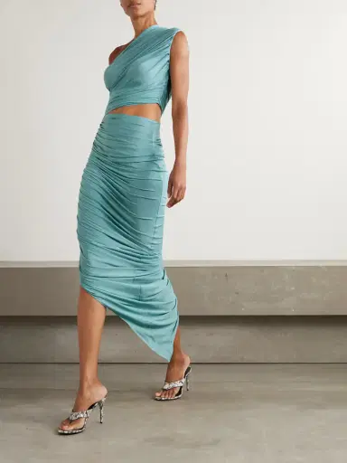 Alaïa One-shoulder Asymmetric Cutout Jersey Dress | Thumbnail 2 Alaïa One-shoulder Asymmetric Cutout Jersey Dress | Thumbnail 2