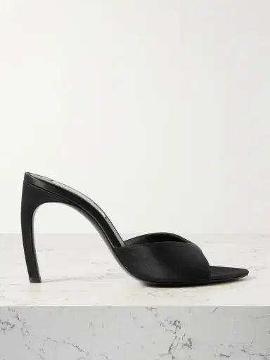 Victoria Beckham Harlow 100 Satin Mules | Thumbnail 1 Victoria Beckham Harlow 100 Satin Mules | Thumbnail 1