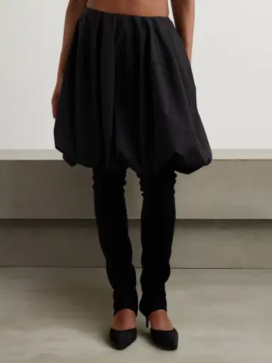Alaïa Gathered Cotton-poplin Mini Skirt | Thumbnail 3 Alaïa Gathered Cotton-poplin Mini Skirt | Thumbnail 3