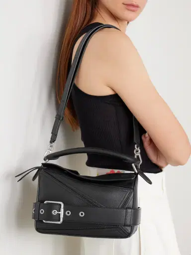 Loewe Puzzle Biker Small Belted Leather Tote | Thumbnail 6
