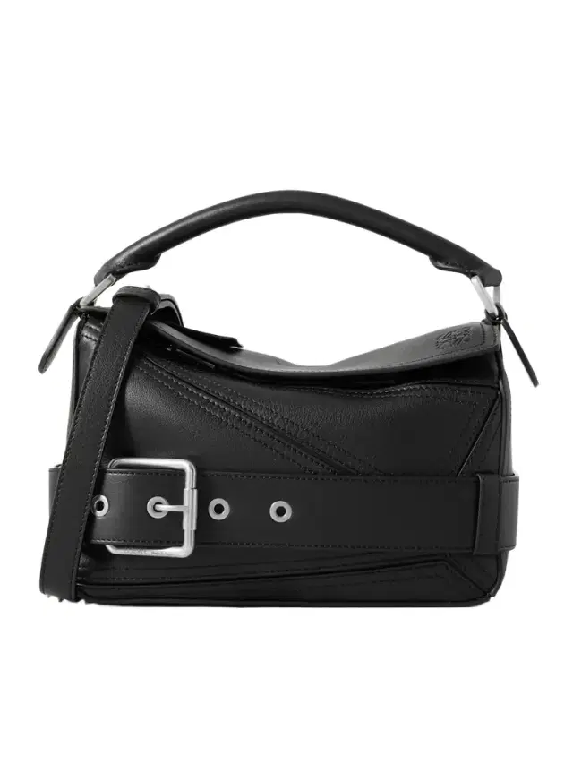 Puzzle Biker Small Belted Leather Tote