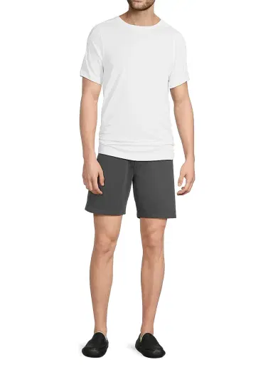 Mack Weldon Men's Ace Stretch-Cotton Sweatshorts - Asphalt | Thumbnail 2 Mack Weldon Men's Ace Stretch-Cotton Sweatshorts - Asphalt | Thumbnail 2