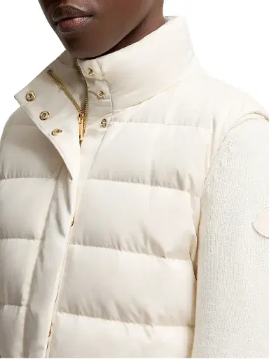 Moncler Women's Besset Puffer Vest - White | Thumbnail 4