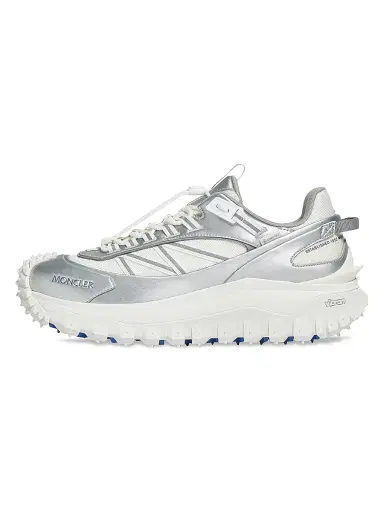 Moncler Men's Trailgrip GTX Sneakers in Leather - Silver White | Thumbnail 3 Moncler Men's Trailgrip GTX Sneakers in Leather - Silver White | Thumbnail 3