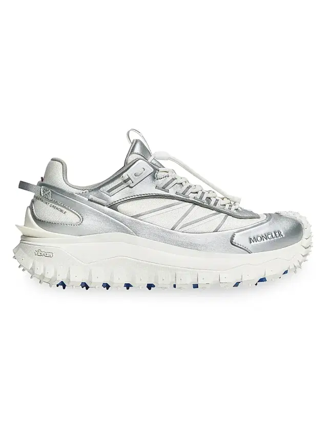 Men's Trailgrip GTX Sneakers in Leather - Silver White