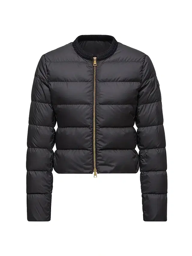 Women's Mauvezin Puffer Jacket with Wool Trim - Black