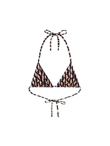 La DoubleJ Women's Triangle Bikini Top - Pesciolini Blue - Size XS | Thumbnail 1
