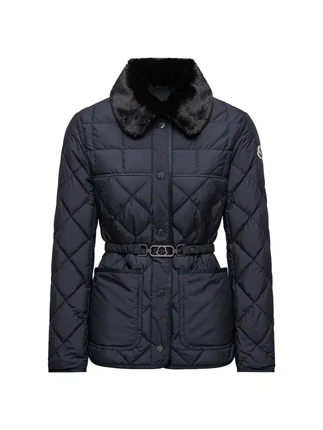 Women's Cygne Puffer Jacket - Navy Blue