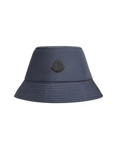 Moncler Men's Hat in Cotton Gabardine - Navy Blue | Thumbnail 3 Moncler Men's Hat in Cotton Gabardine - Navy Blue | Thumbnail 3