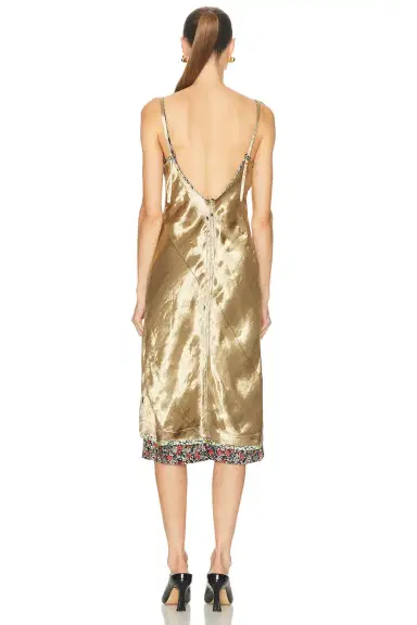 Bottega Veneta Liquid Metal Charmeuse Dress | Thumbnail 3