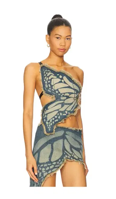 1XBLUE Butterfly Top | Thumbnail 2