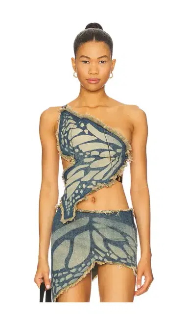 1XBLUE Butterfly Top | Thumbnail 1