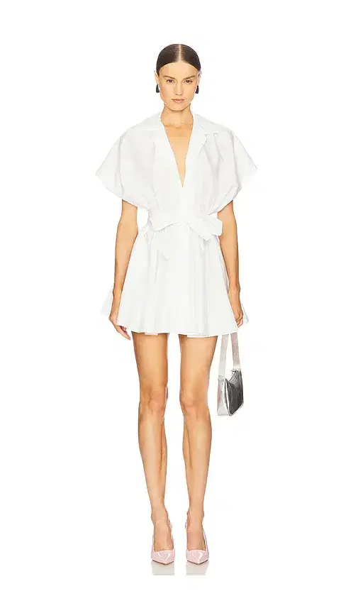 Norma Kamali Sleeveless Shirt Flared Mini Dress