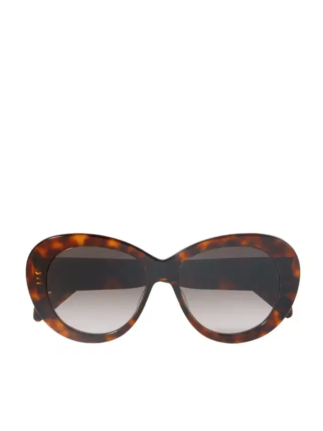 CELINE Eyewear Triomphe Round-frame Tortoiseshell Acetate Sunglasses