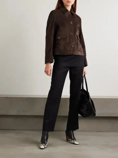 Nour Hammour Louise Suede Jacket | Thumbnail 2 Nour Hammour Louise Suede Jacket | Thumbnail 2