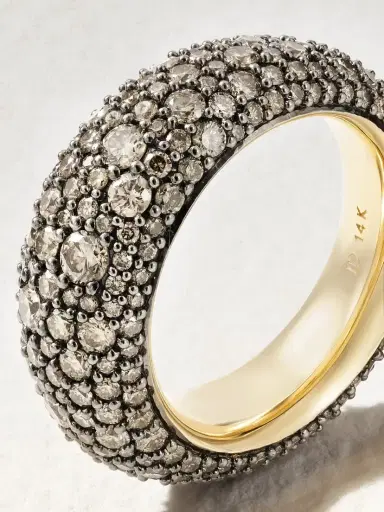 Lucy Delius Bombé 14-karat Gold Diamond Ring | Thumbnail 3