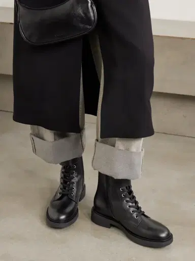 Gianvito Rossi Ripley Buckled Leather Ankle Boots | Thumbnail 2