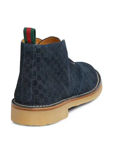 Gucci Men's GG Suede Ankle Boots | Thumbnail 2