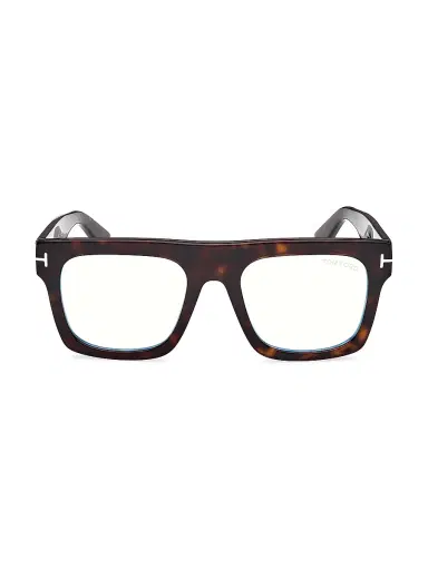 Tom Ford Men's 53MM Square Optical Eyeglasses - Dark Havana | Thumbnail 2 Tom Ford Men's 53MM Square Optical Eyeglasses - Dark Havana | Thumbnail 2