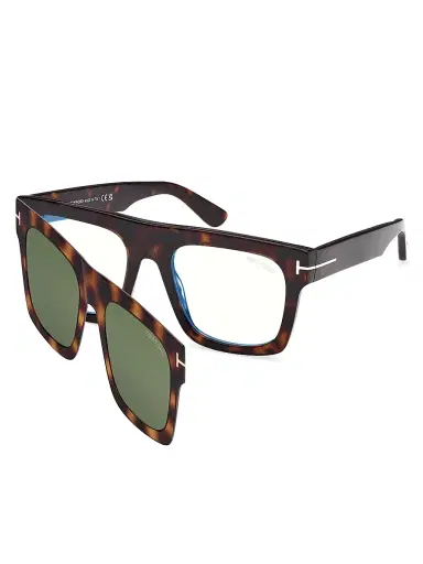 Tom Ford Men's 53MM Square Optical Eyeglasses - Dark Havana | Thumbnail 1 Tom Ford Men's 53MM Square Optical Eyeglasses - Dark Havana | Thumbnail 1