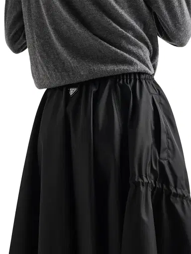 Prada Women's Re-Nylon Circle Skirt - Black | Thumbnail 6 Prada Women's Re-Nylon Circle Skirt - Black | Thumbnail 6