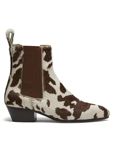 Odissì Women's Ella 35MM Calf Hair Chelsea Boots | Thumbnail 1 Odissì Women's Ella 35MM Calf Hair Chelsea Boots | Thumbnail 1