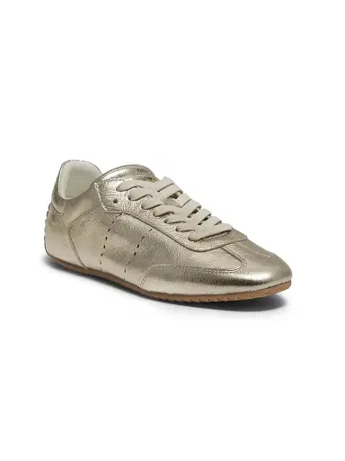 Odissì Women's Cass Metallic Faux-Leather Low-Top Sneakers - Gold | Thumbnail 2