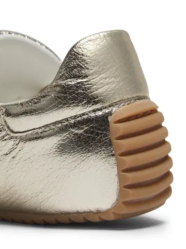 Odissì Women's Cass Metallic Faux-Leather Low-Top Sneakers - Gold | Thumbnail 5