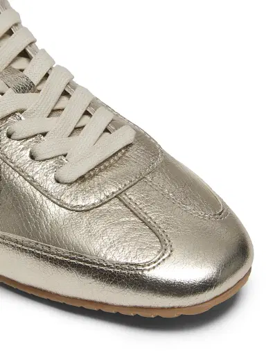Odissì Women's Cass Metallic Faux-Leather Low-Top Sneakers - Gold | Thumbnail 6