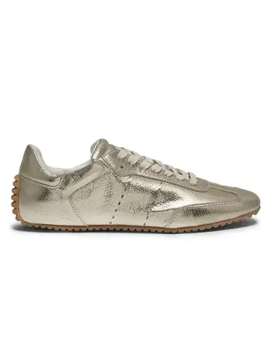 Odissì Women's Cass Metallic Faux-Leather Low-Top Sneakers - Gold | Thumbnail 1