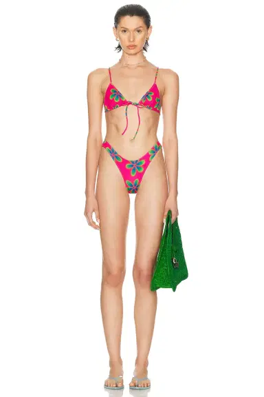 Heavy Manners High Cut Cheeky Bikini Bottom | Thumbnail 4