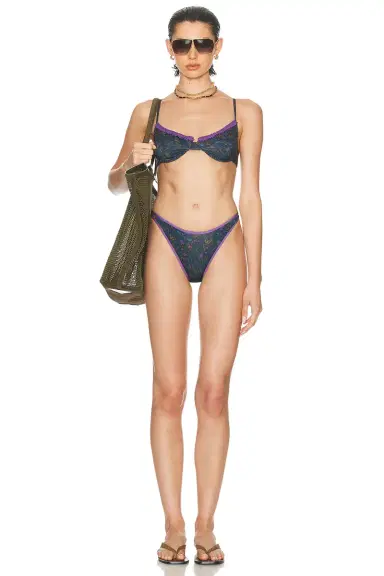 Heavy Manners High Cut Full Bikini Bottom | Thumbnail 4