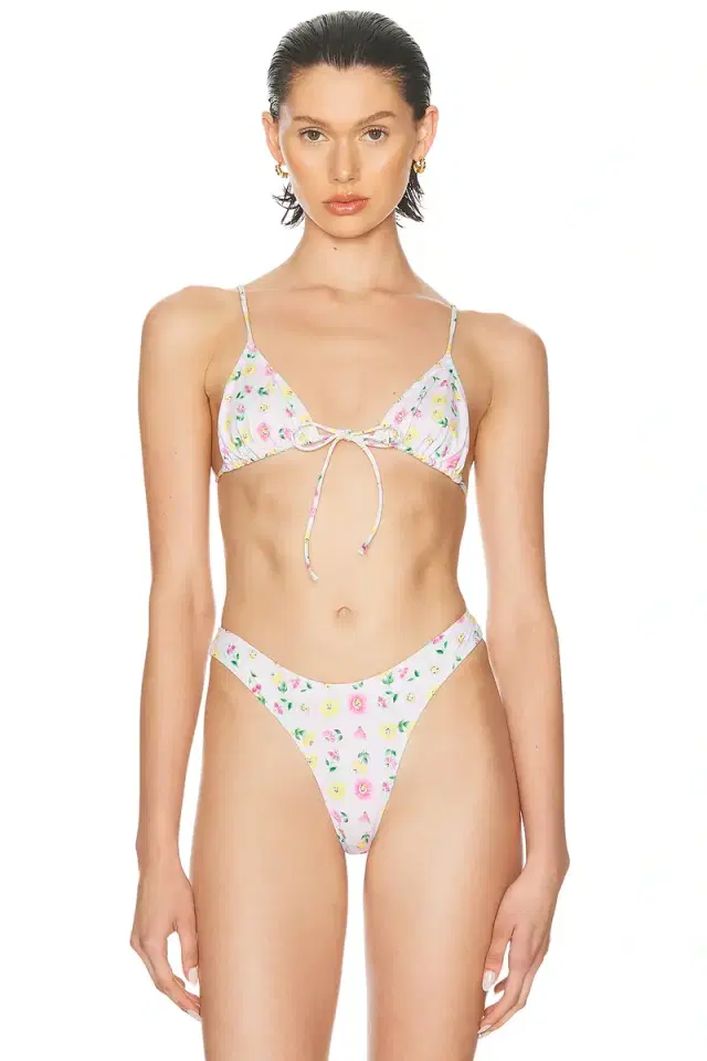 Heavy Manners Triangle Front Tie Bikini Top