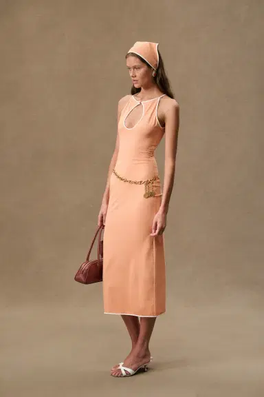 Rowen Rose for FWRD Sleeveless Cut-out Long Dress | Thumbnail 2