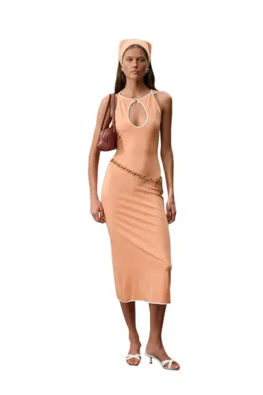 Rowen Rose for FWRD Sleeveless Cut-out Long Dress | Thumbnail 1