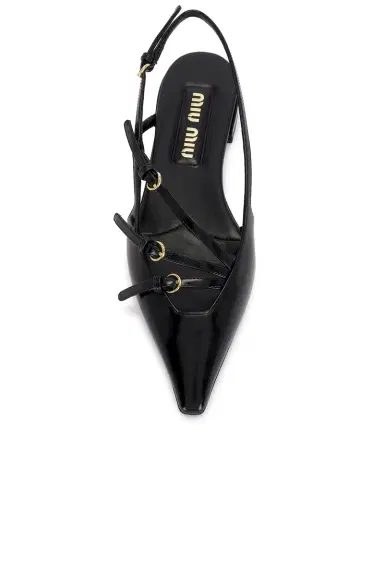 Miu Miu Slingback Flat | Thumbnail 4 Miu Miu Slingback Flat | Thumbnail 4