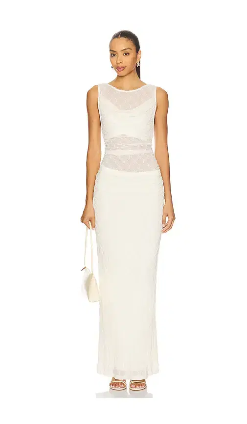 Love Cowl Mesh Dress