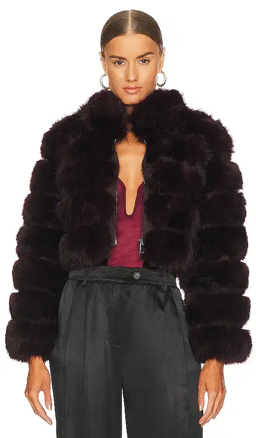 x REVOLVE Faux Fox Fur Jacket