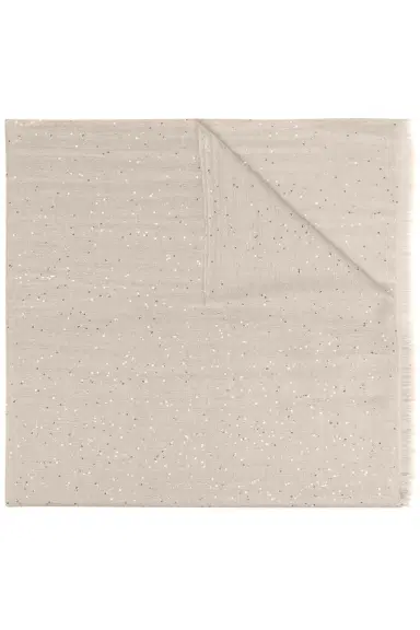 Brunello Cucinelli Paillette Scarf - Rustic Beige | Thumbnail 1