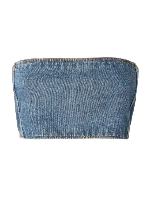 Denim Bustier Top