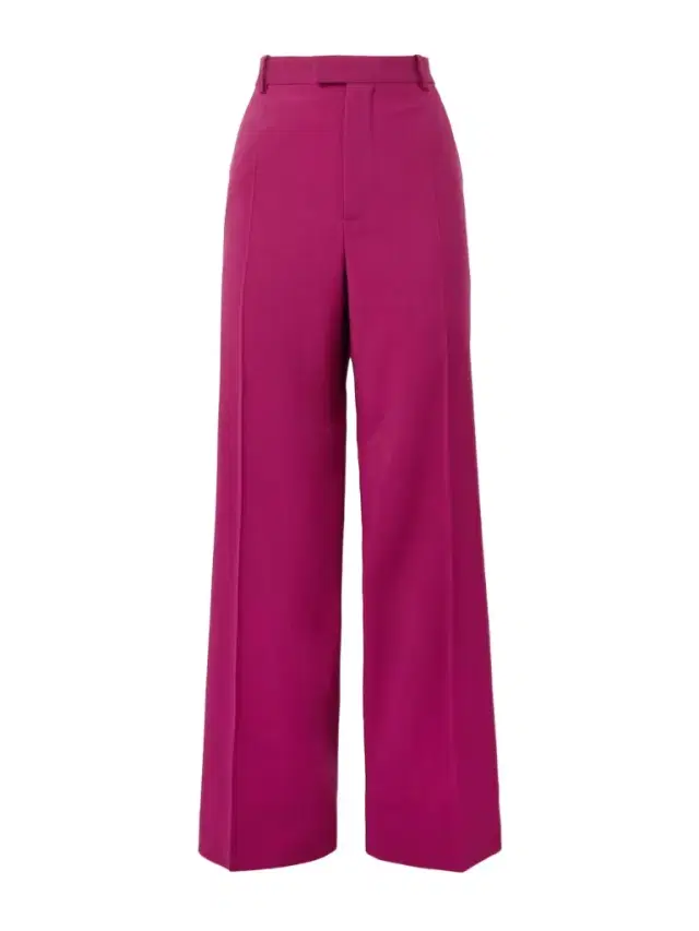 Twill Wide-leg Pants